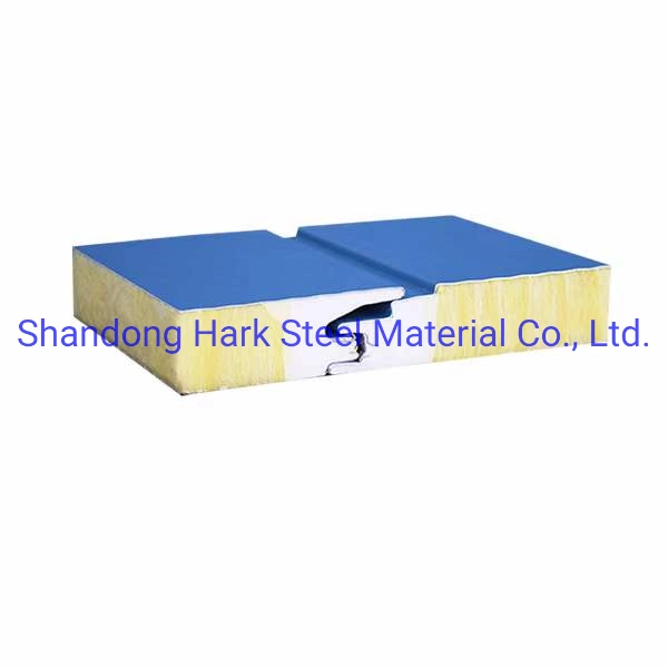 Hidden Nail and Beautiful Fireproof Polyurethane Edge-Sealed Rockwool Sandwich Panel