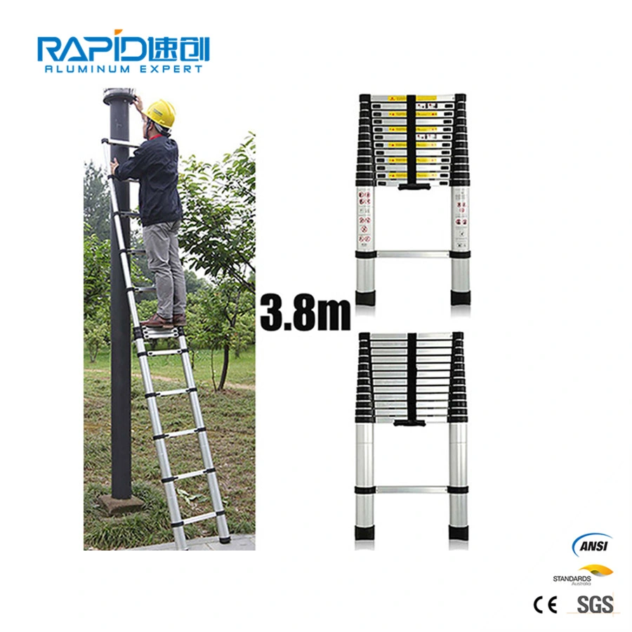 Aluminum Telescopic Extension Ladder Folding Ladder En131