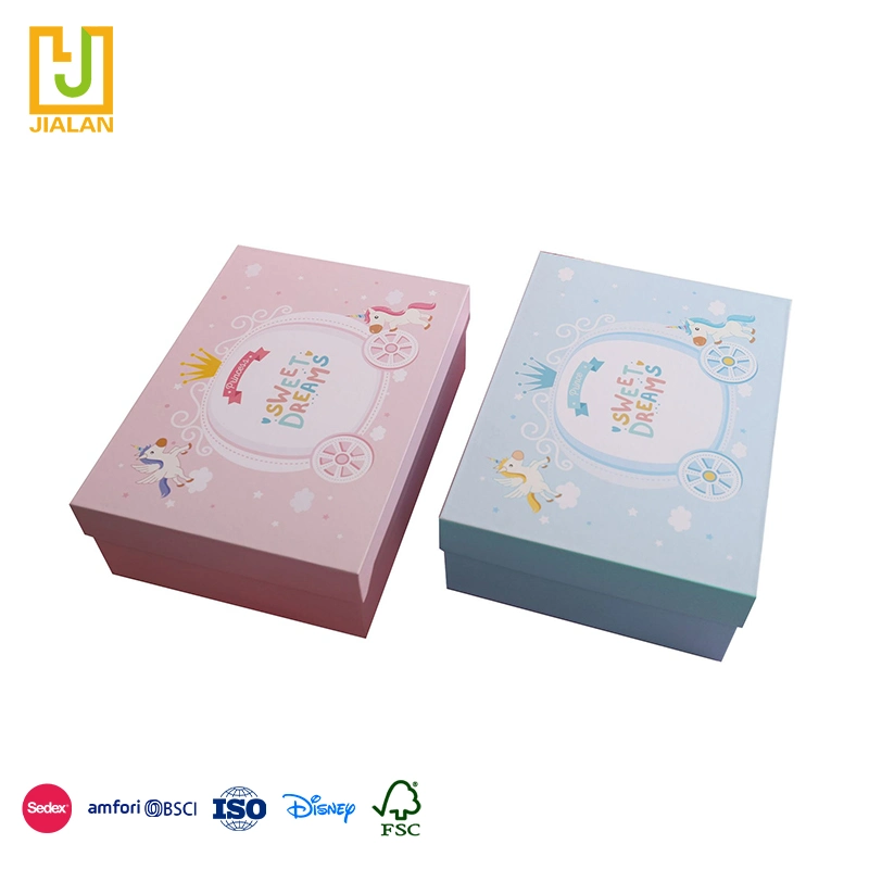 La caja de regalo al por mayor de cartón Mango Flip Flop regalo de cumpleaños infantiles Caja de papel