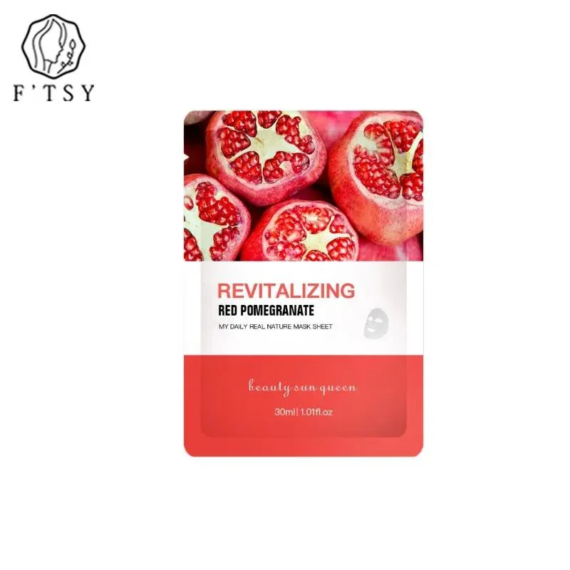 Natural de OEM Vegan Whitening Reafirmante nutritivas frutas hoja de la cara Mascarilla para el cuidado de piel