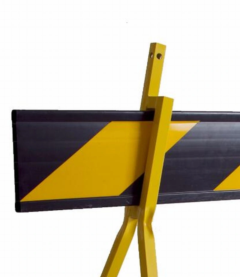 Yellow Plastic Board with Reflective Strips Traffic and Crowd Barricade PVC Barrier Board