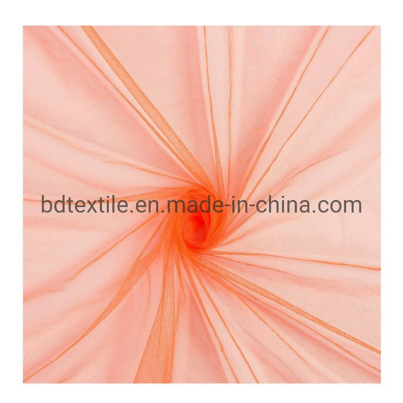 50d Pure Color Mosquito Net Tulle Fabric Hexagonal Hole