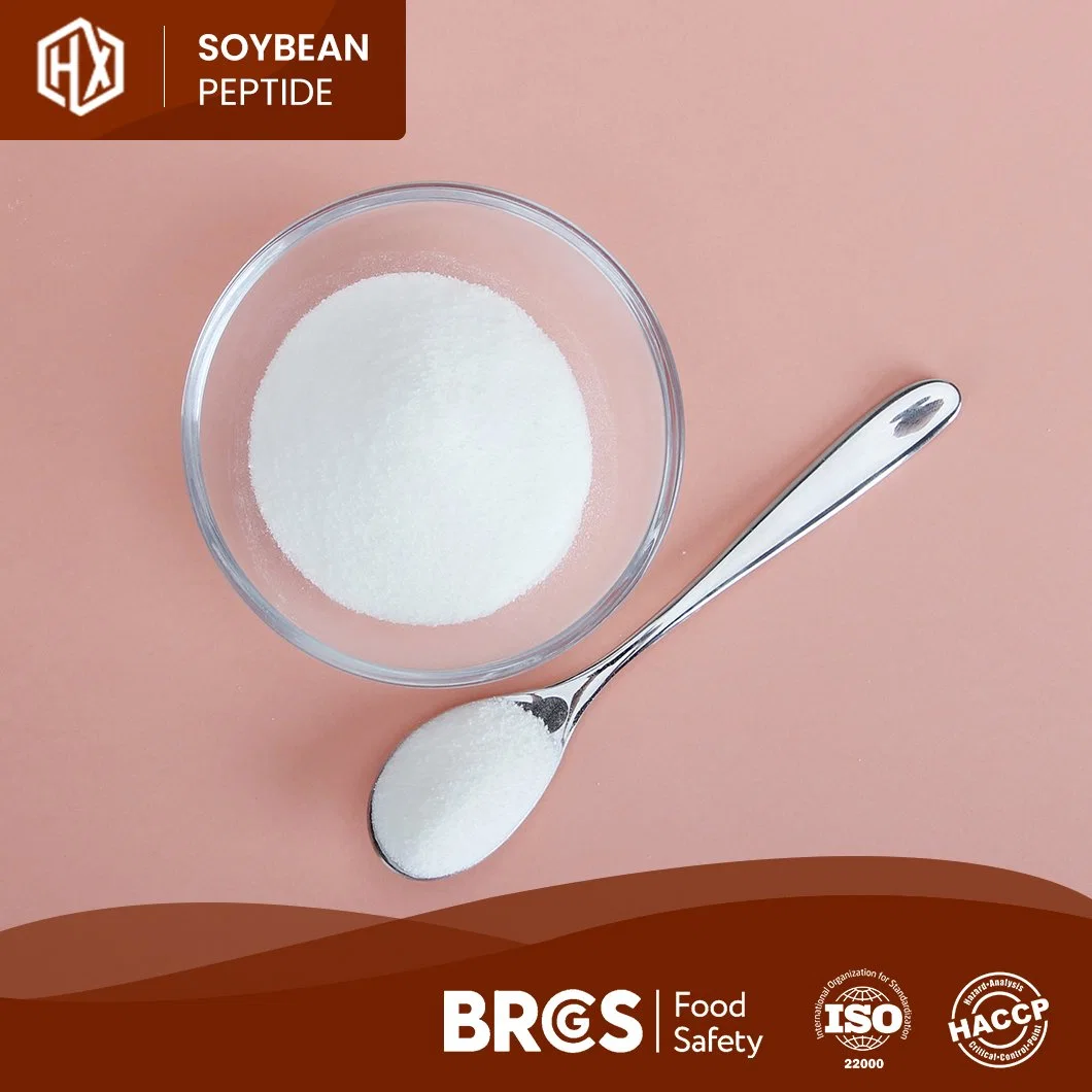Haoxiang OEM Custom Water Soluble Hydrolyzed High Purity Water Soluble Small Molecule Soy Protein Peptide Soybean Peptides Powder with Low Molecular Weight