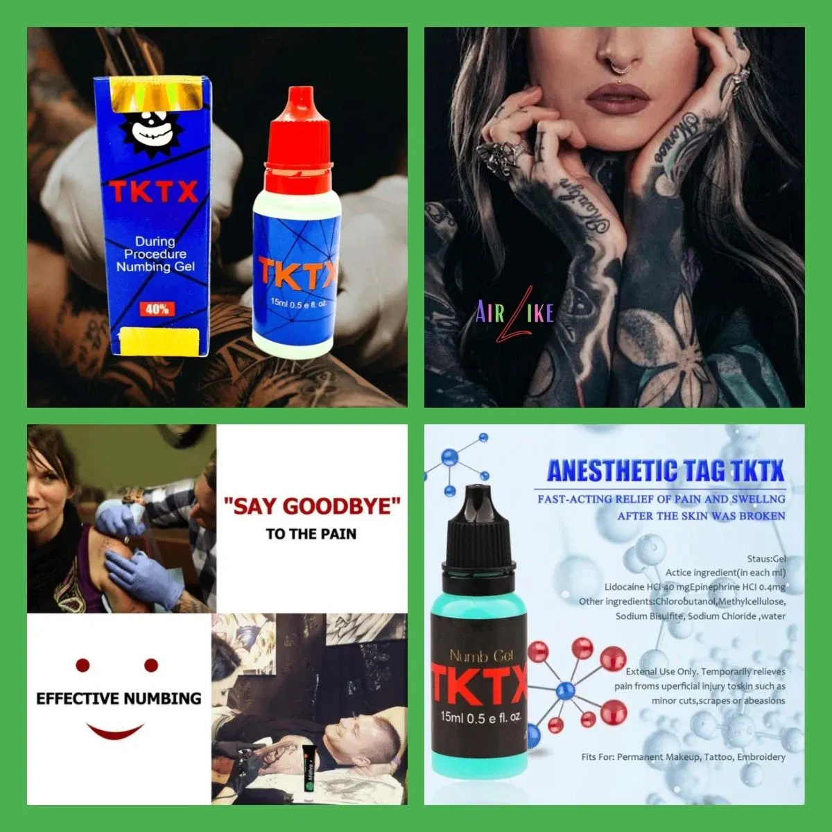 New Tattoo Numbing Gel 15ml Anästhetische Augenbraue Piercing Wachsend Microblading Beauty Tattoo Versorgung