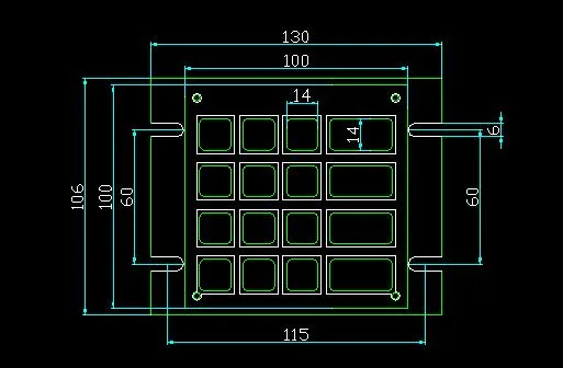 16 Tasten Wasserdichtes Metalltastatur mit optionaler Schnittstelle Numerisches Metall Tastatur