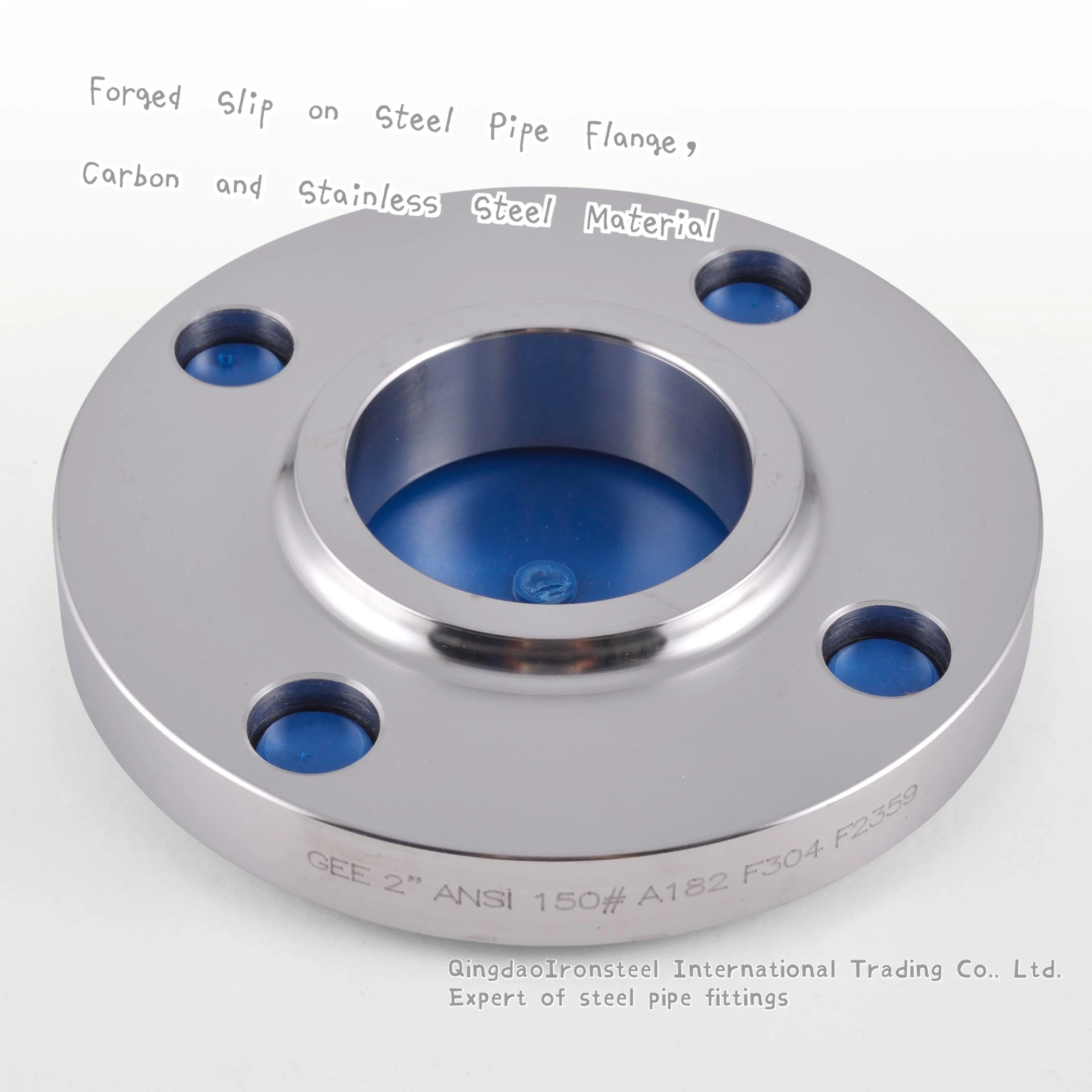 ASME B16,9 /B16,47 ASTM A105/A403 geschmiedeter Edelstahl/ Kohlenstoffstahl/ Legierung Geschmiedeter Flansch Klasse 150 Wn Rohrverschraubung Flansch So Flansch