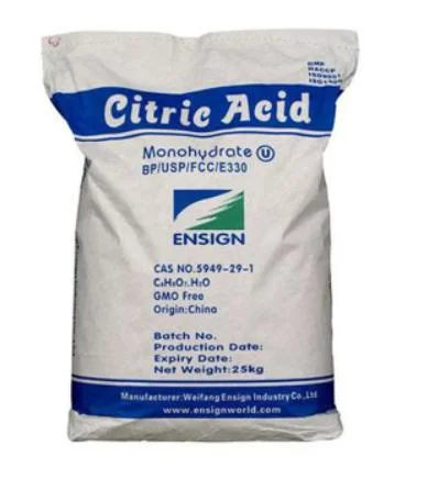 Food Grade Citric Acid Monohydrate Powder 40-80 Mesh Citric Acid