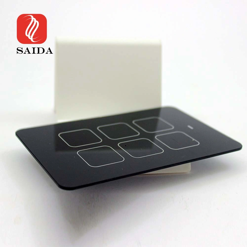 1.8mm 3mm 4mm Tempered Glass 1/2/3 Gang Touch Switch Panel