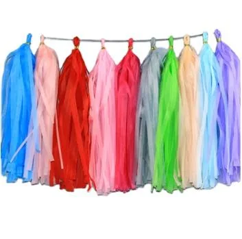 Wholesale/Supplier Colorful Birthday Wedding Party Decoration Paper Aluminum Foil Tassel