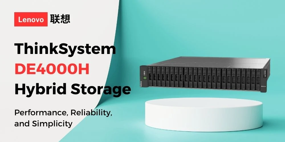 Wholesale/Supplier Original Lenovo Lff Dual-Control 16GB Cache 4*10g Iscsi 10 Gigabit Interface 10*8tb HDD De4000h Storage Rack 2u