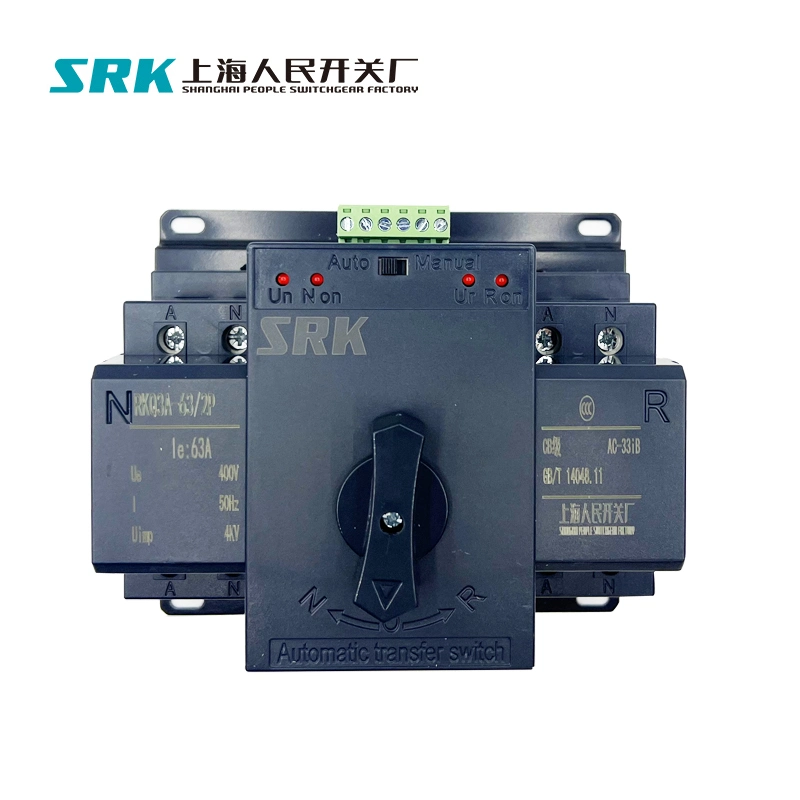 40-Year Manufacturer Dz47 MCB Type CB Class 2p 3p 4p 16A 20A 32A 40A 63A ATS Auto Changeover Switch