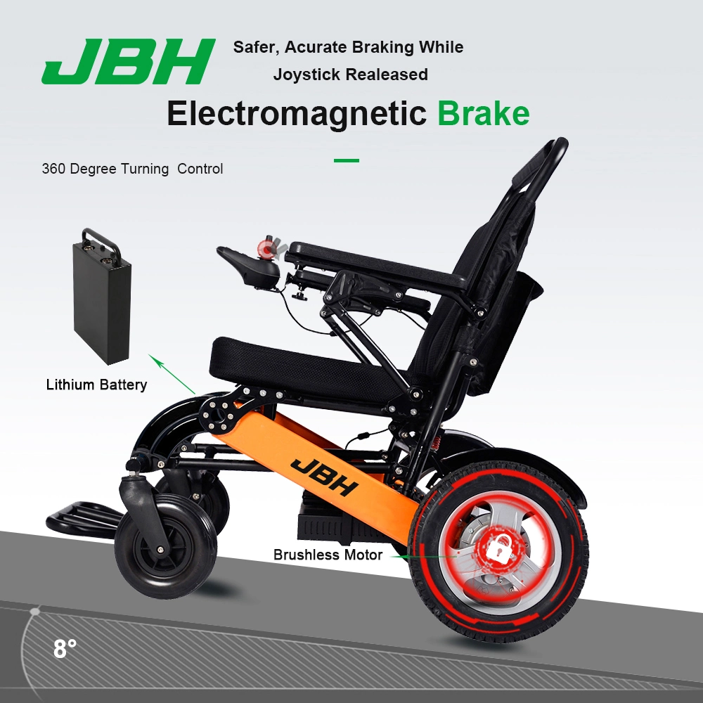 120kg Loading Folding Portable Handicapped Electric Wheelchair Saudi Arabia