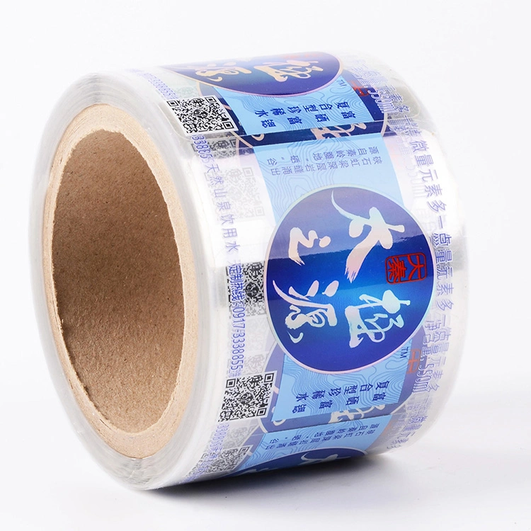 Custom Printed Labels Adhesive Vinyn Stickers PVC PE PP Transparent Sticker Printing