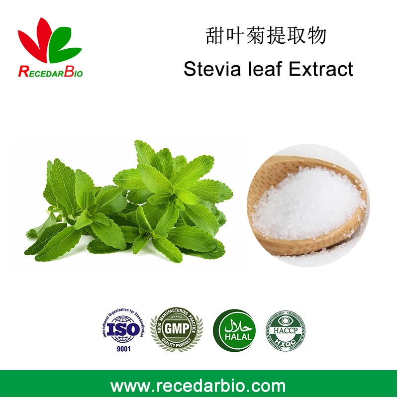 Édulcorant naturel Ra98 SG98 stévioside extrait de feuilles de stevia en poudre