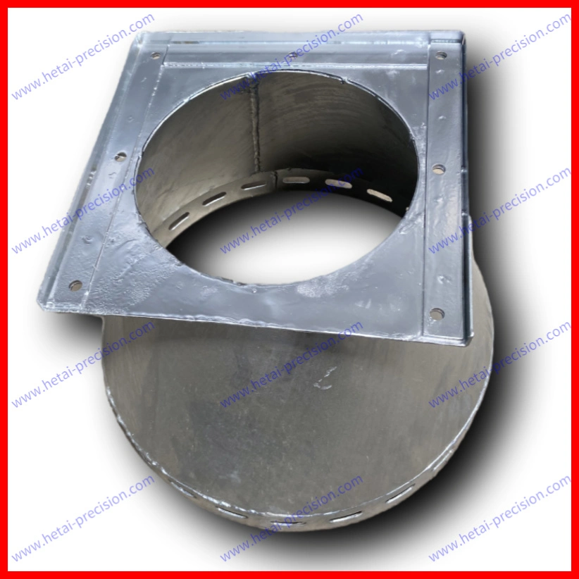 Custom Metal Fabrication Work Welding Weld Welded Galvanized Circular Square Air Vent Duct/Tube/Pipe for Stove/Dryer Vent