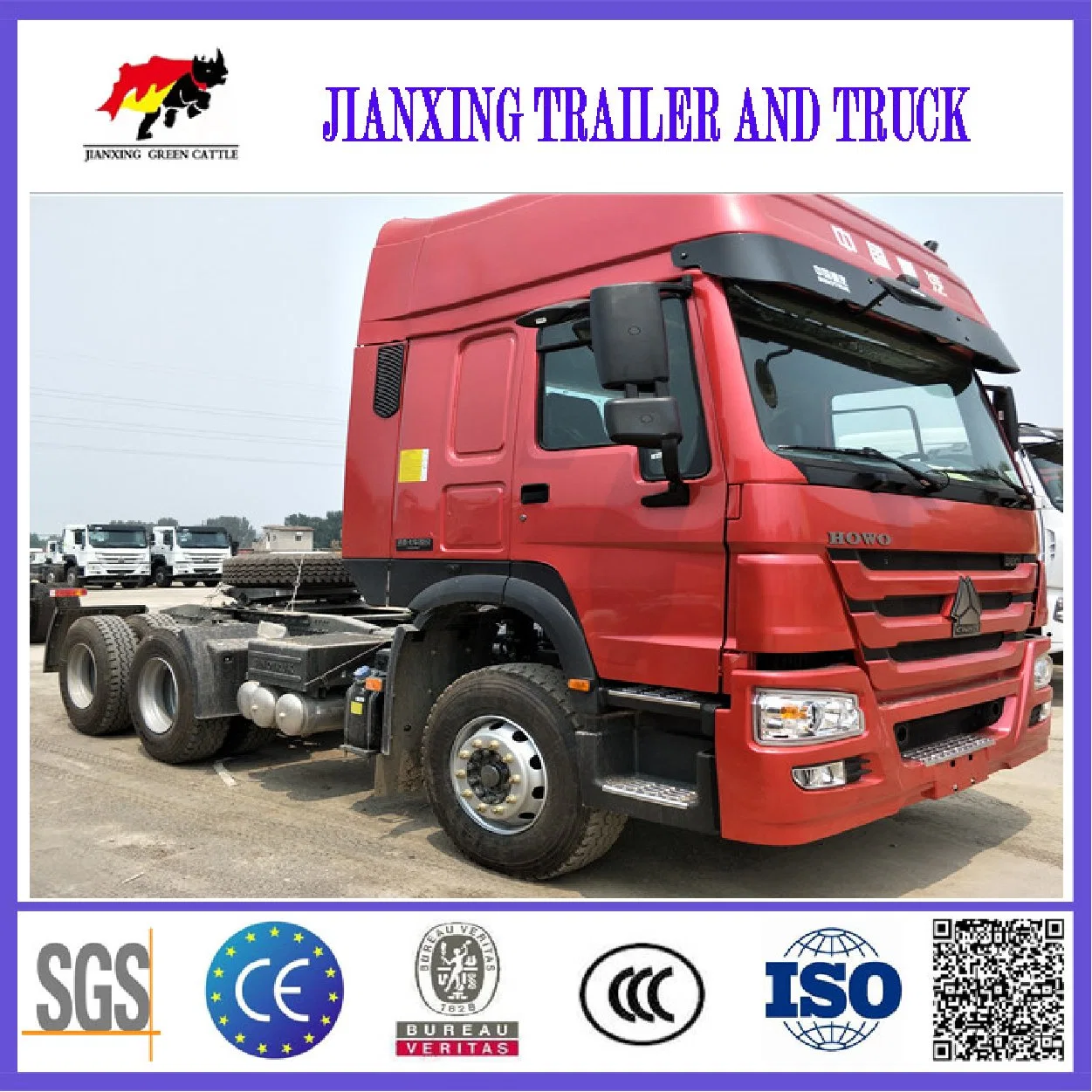 Sinotruk HOWO nueva 420 CV Euro 2 Manual 4X2 6X4 Diesel cabeza camión tractor para la venta