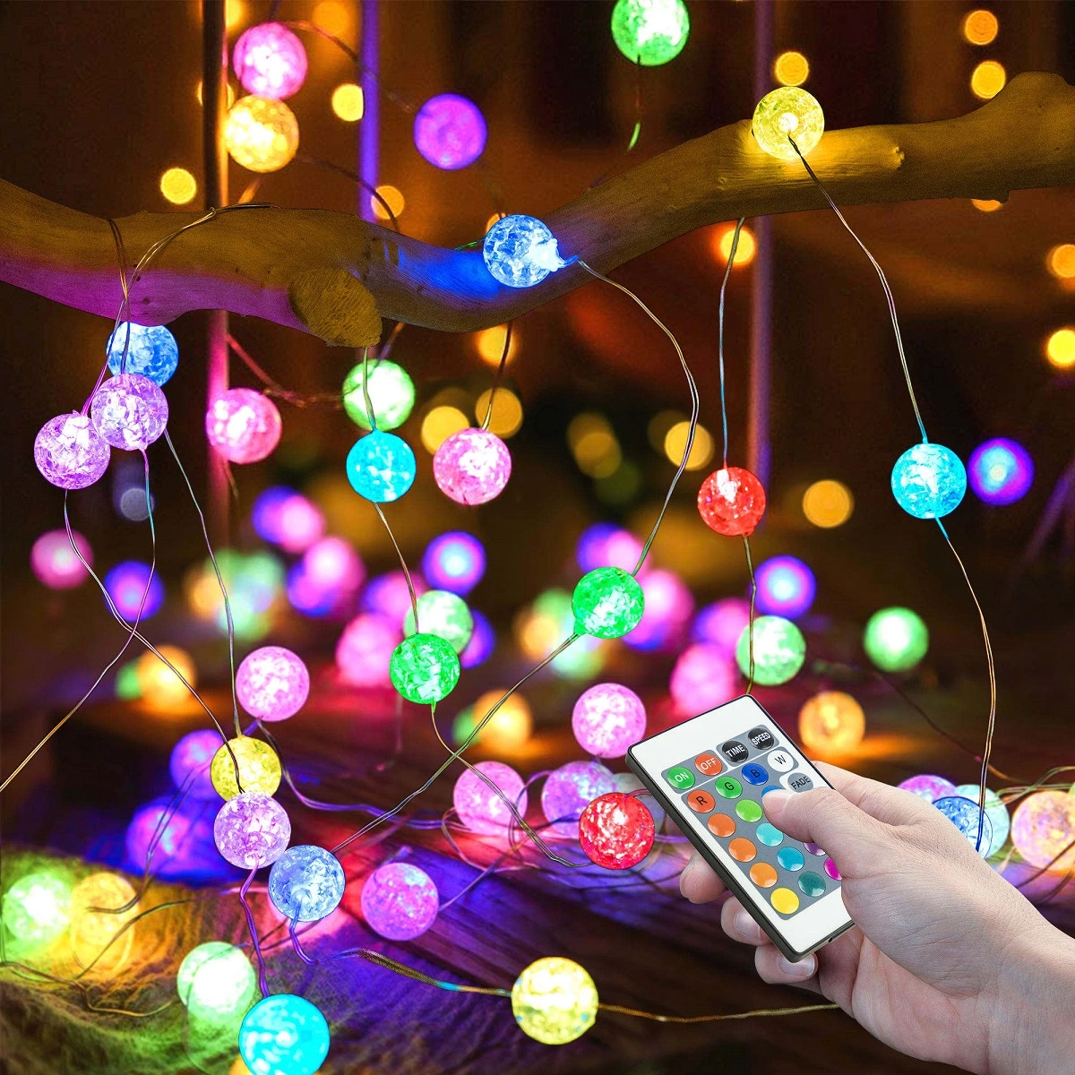 RGB Balls Christmas Decorative String Lights