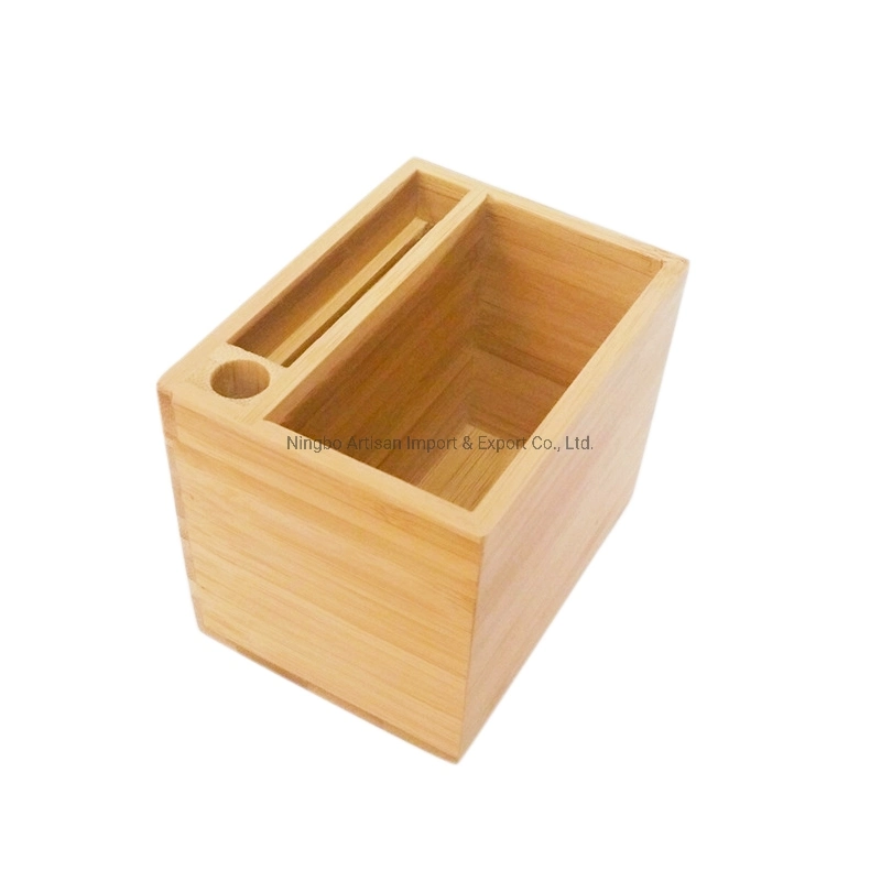 Experienced Manufacturer Multi-Functional Bamboo Pen Holder Pencil Case Desk Organizer