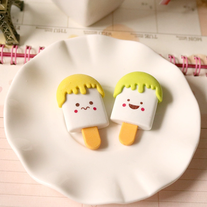 Hot Sell Creative Cartoon Ice Cream Eraser for Students