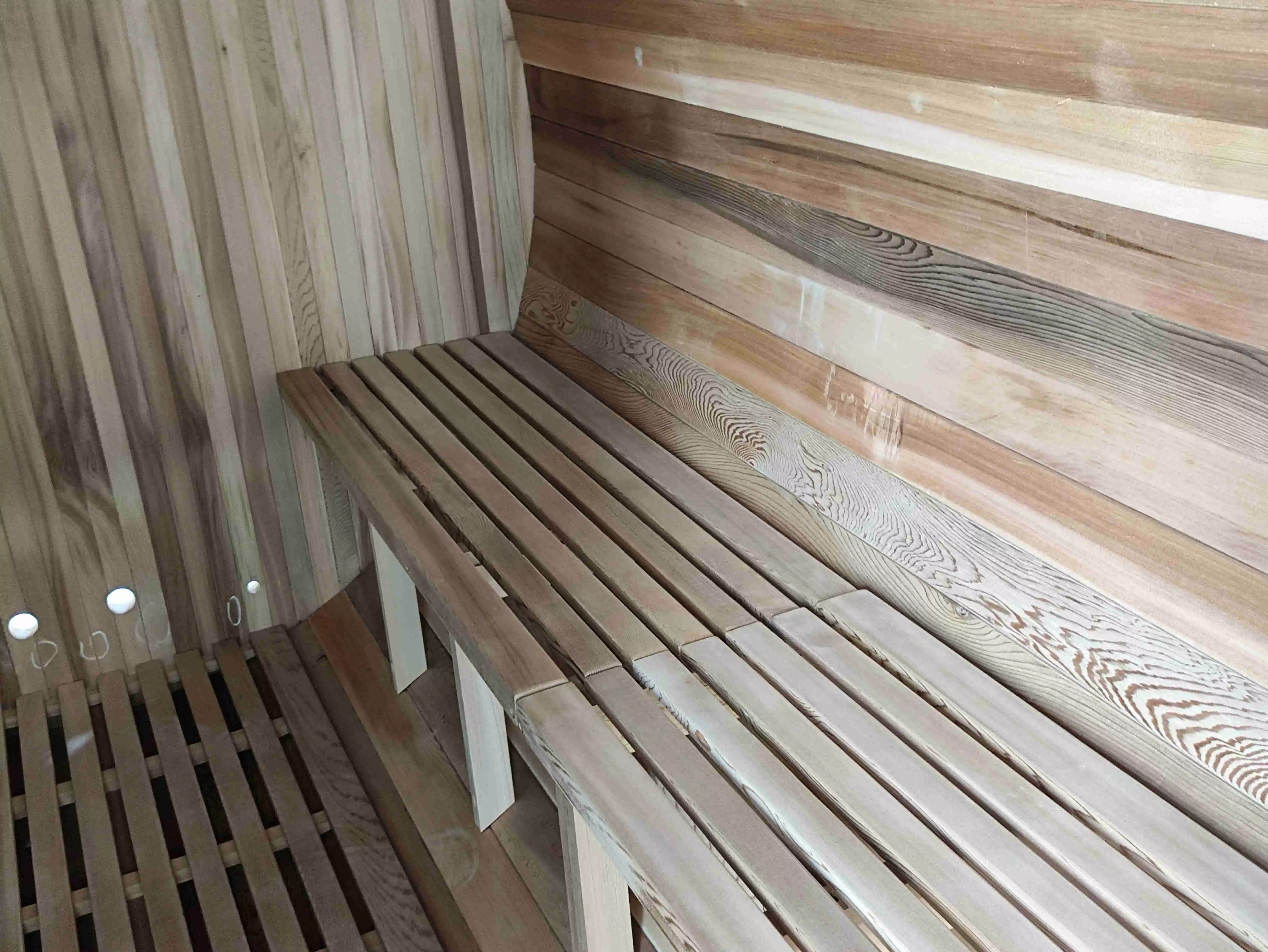 Chambre de sauna à vapeur méditative avec Bluetooth Chambre de sauna en baril