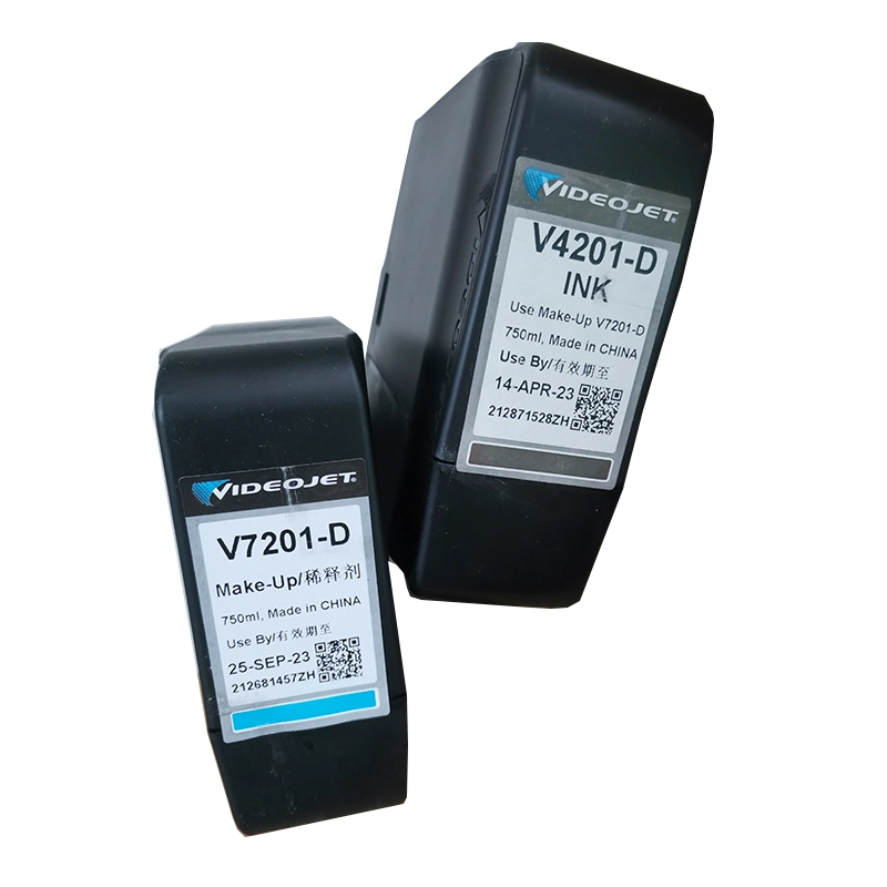 750ml Videojet V7201/7205-D Solvant Make-up-Tintenpatrone für 1240/1280/1580/1880 Inkjet Verbrauchsmaterial Des Druckers