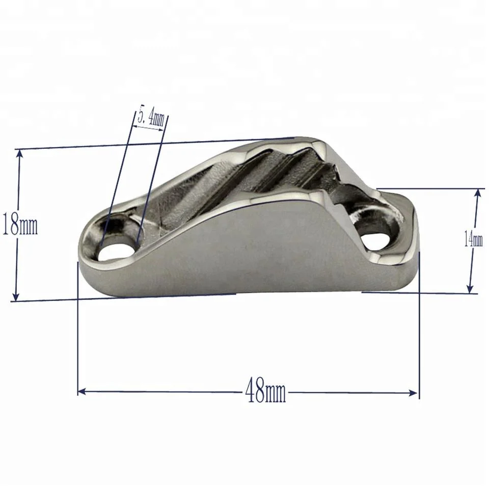 SS316 Aparejo plegable marino de la abrazadera de almejas tacos de atasco de la vela yate velero de tacos de la leva de la cuerda de Hardware Accesorios marinos de barcos