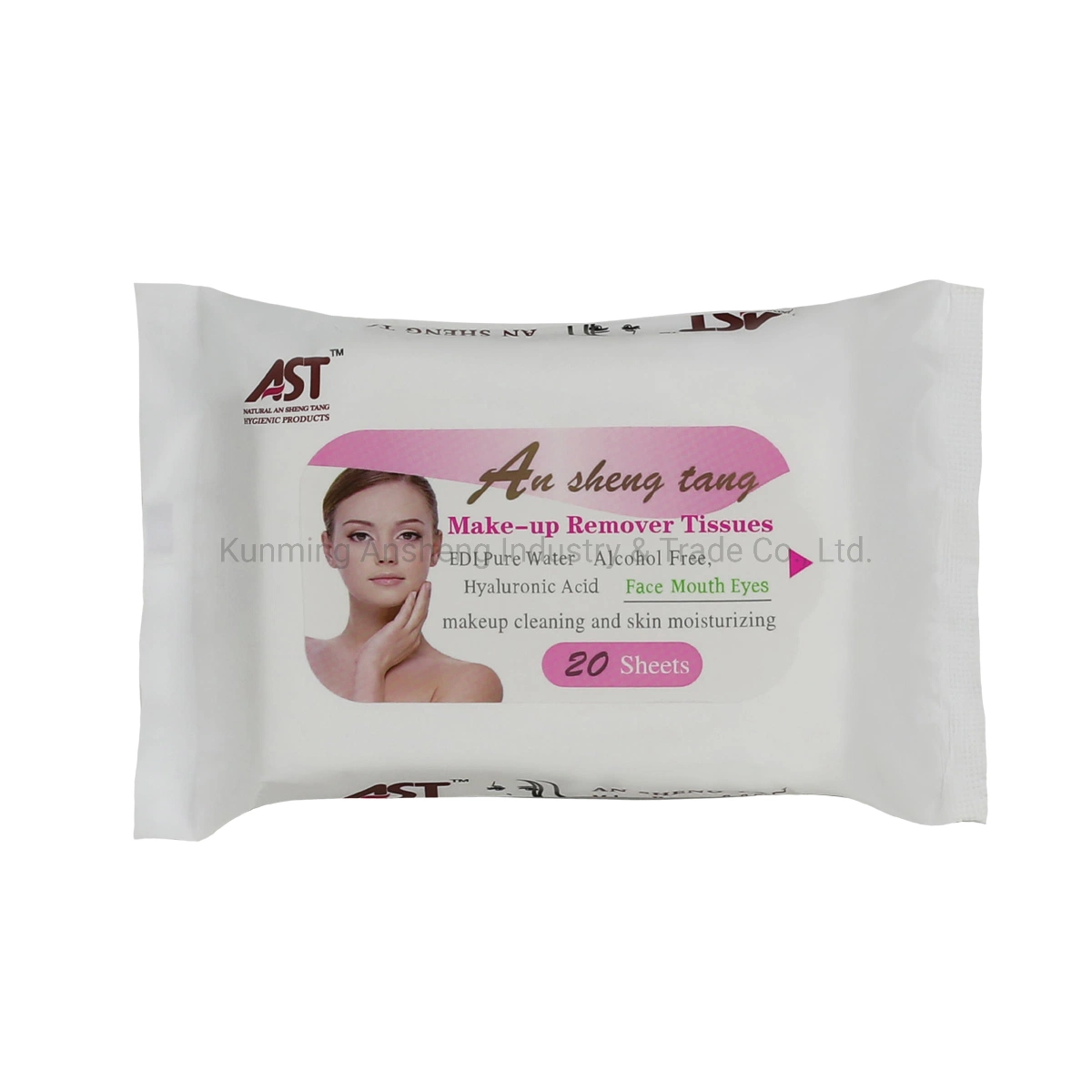 Lady Makeup Remove Wet Tissue 25PCS Pack