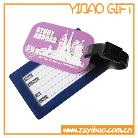 Promotion High quality/High cost performance PVC Rubber Luggage Tag (XY-HR-89)