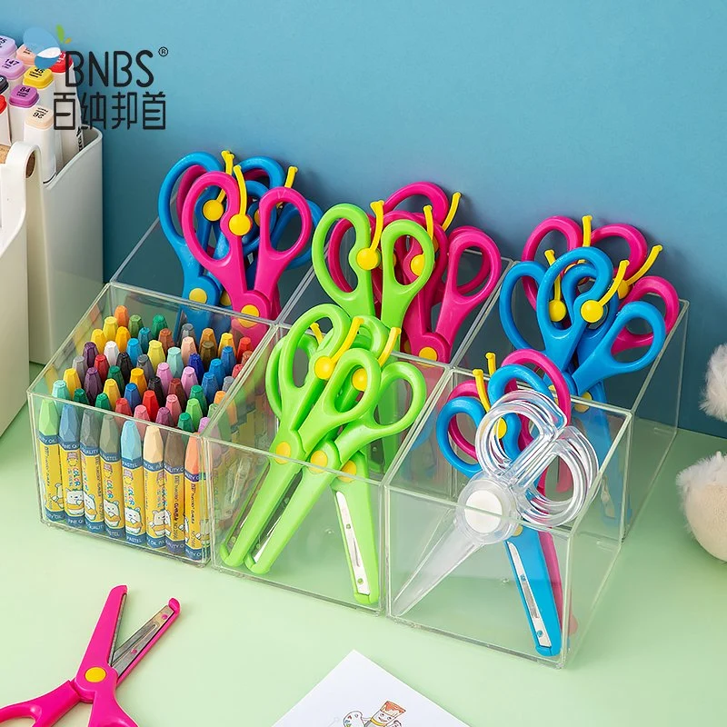 Plastic Box Tools Organizer Scissors Container Office Accessories Desktop Organizer