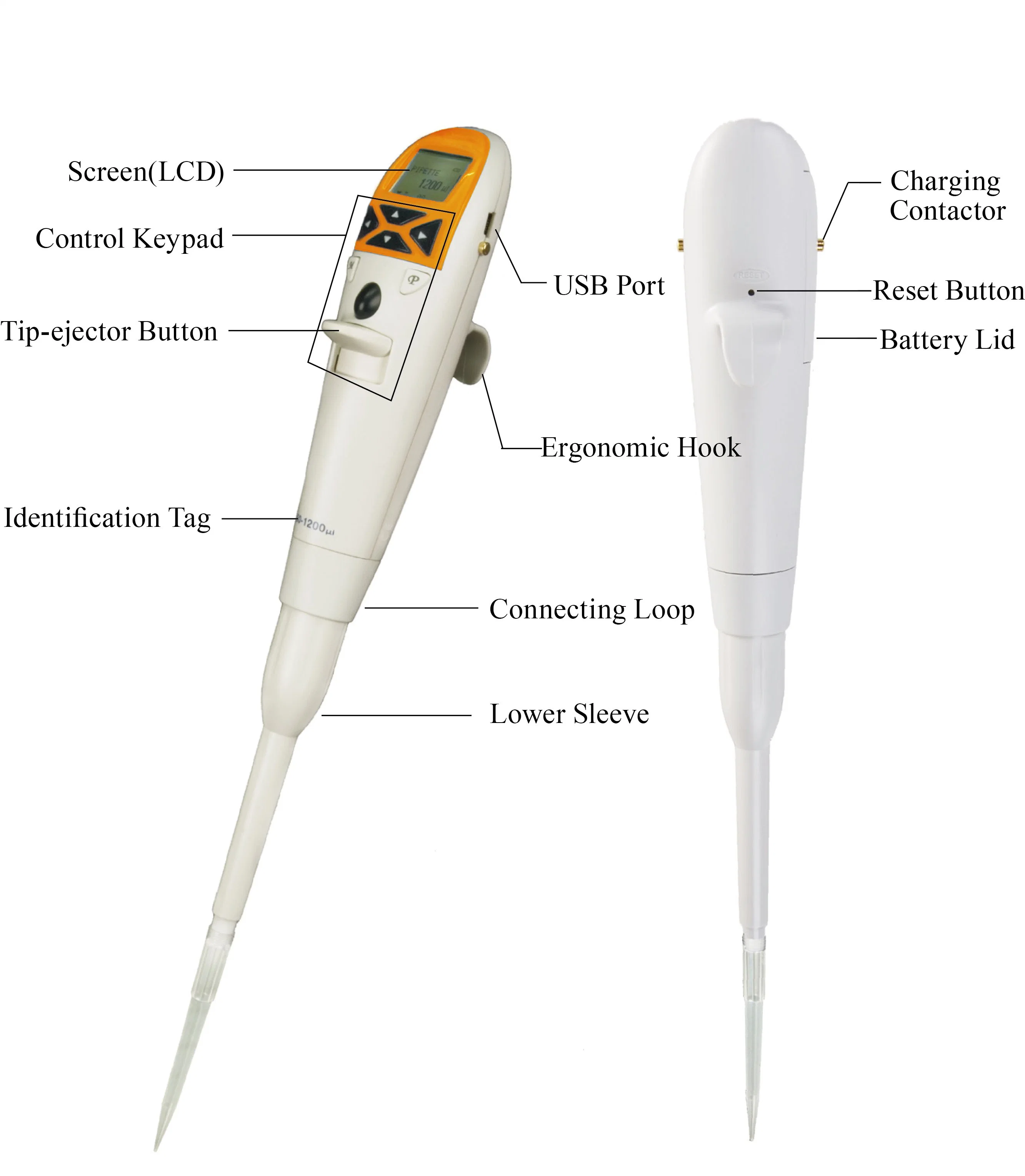 Single-Channel Digital Automatic Electronic Multichannel Pipette Micro 0.5~10&mu; L