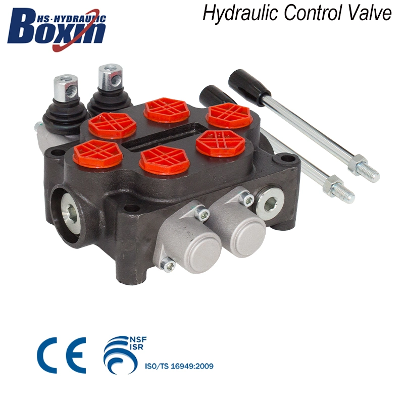 2 Spools Manual Operated Monoblock Hydraulic Control Directional Valve Zt-20 Valve