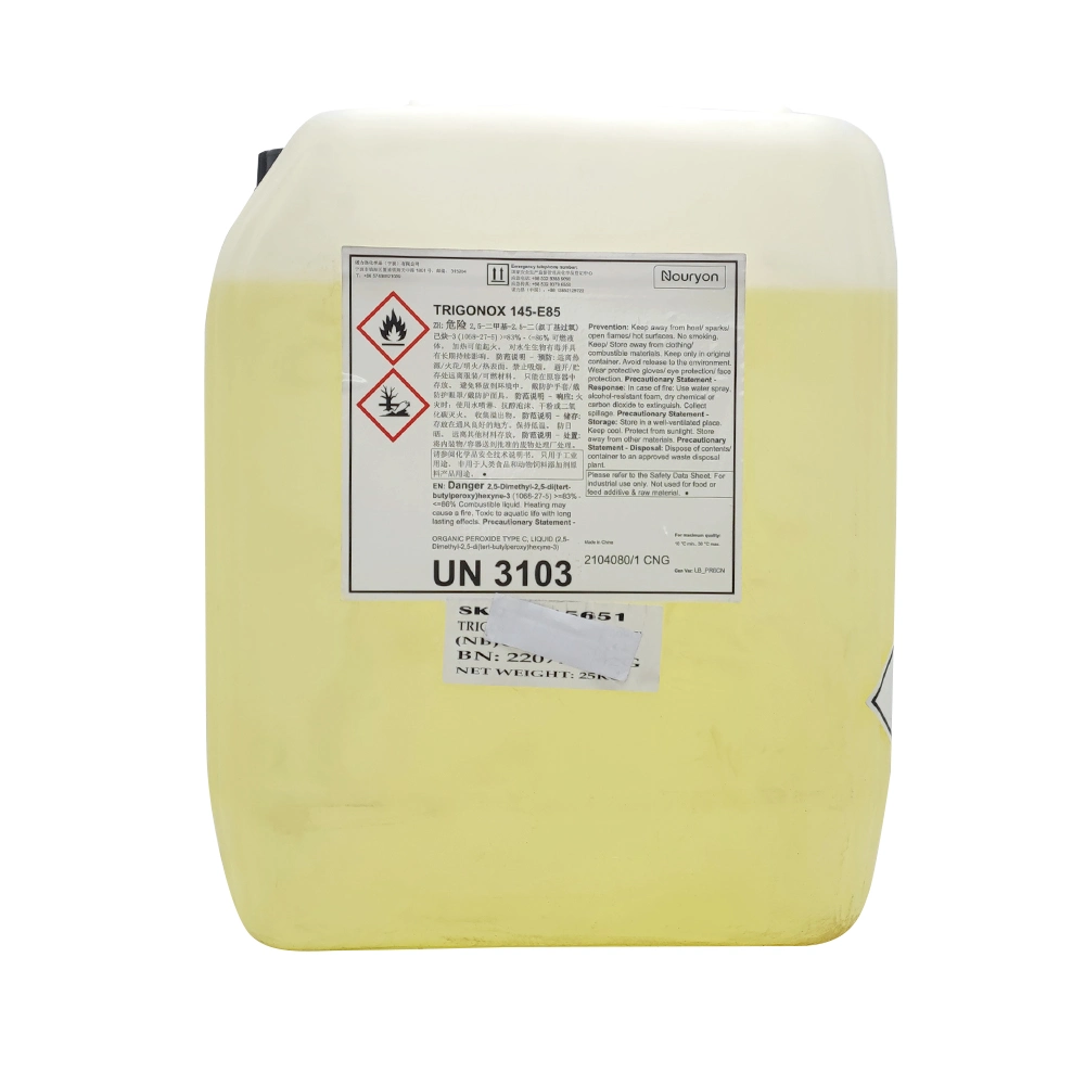 Sadt Scorch Safety 85% Mineral Oil Solution in Liquid Form Trigonox 145- E85 Peroxide for Industry