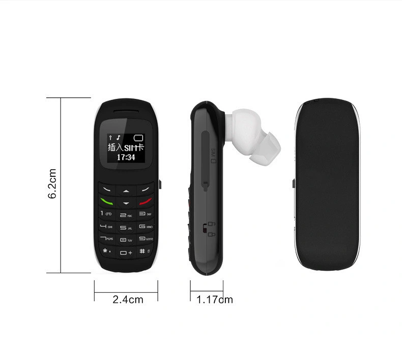 2022 moda Noki a L8star bm70 Pequeña Mini Bluetooth del teléfono móvil celular Dual SIM ranuras con gancho de oreja