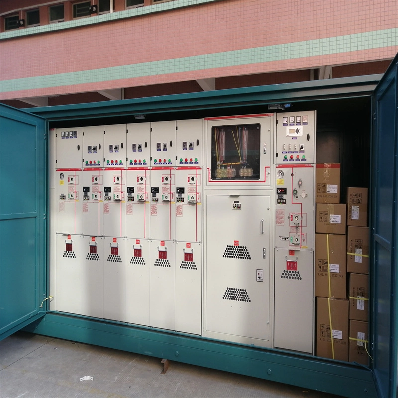 boîtier de distribution de câbles extérieur 10 kv (avec commutateur), sous-station de commutation, boîtier de distribution électrique, appareillage de commutation GIS SF6, armoire d'unité principale en anneau