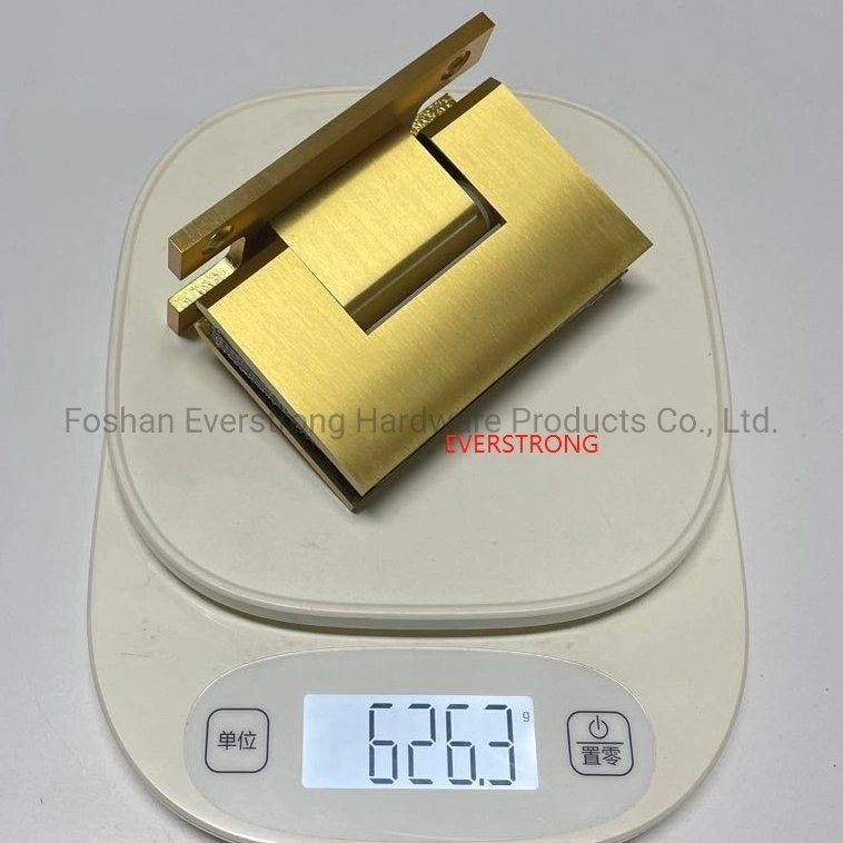 Brass 90 Degree Wall to Glass Hardware Shower Door Hinge