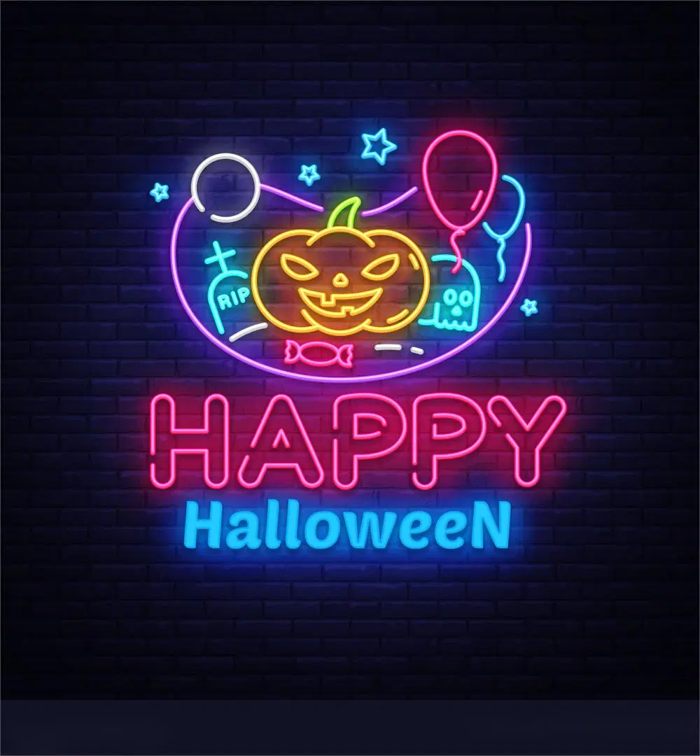 Individuelle Flex LED Neon Motiv Lichter für Halloween Dekor