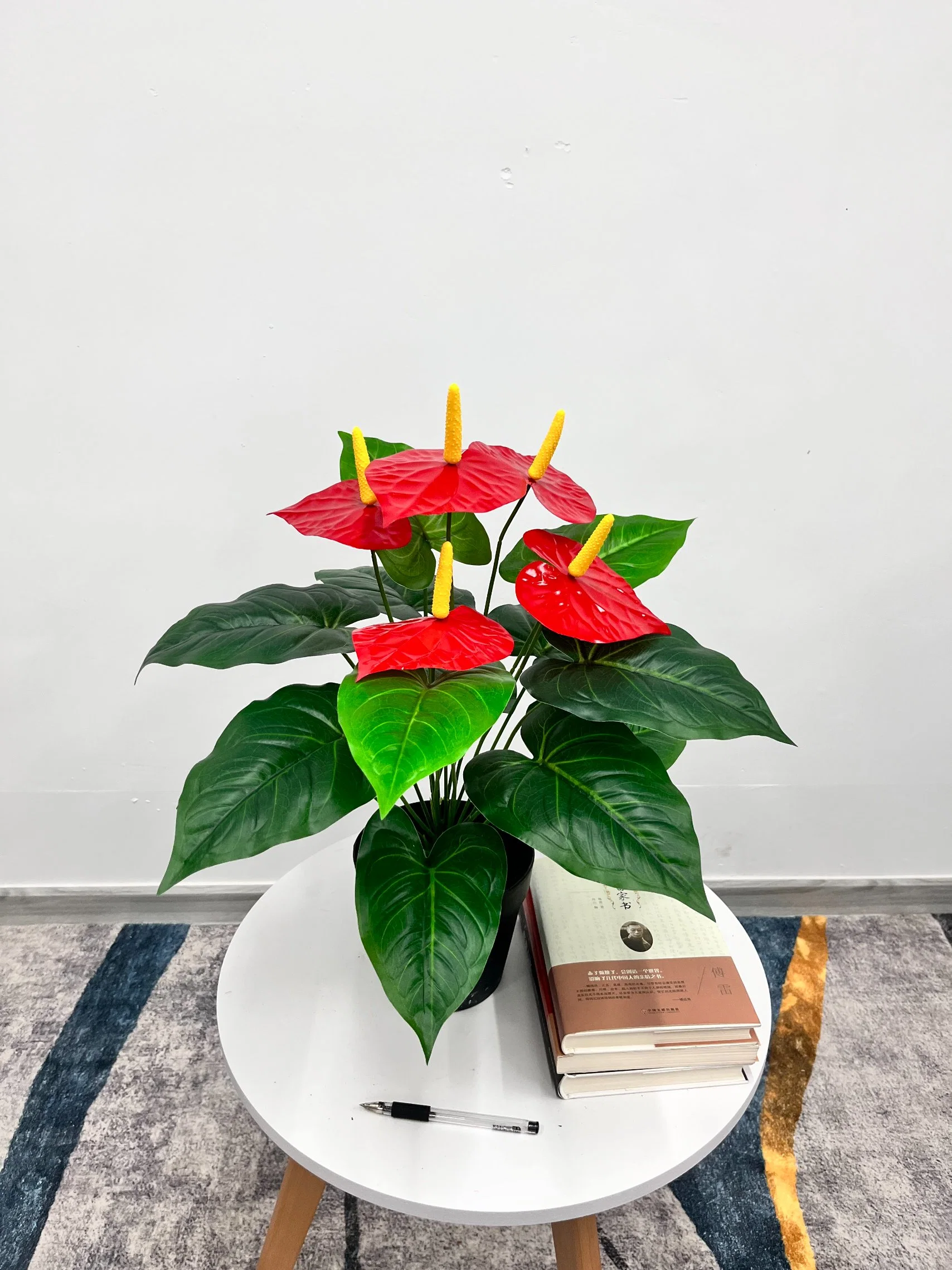 Belle 18 Laisse Petit Bonsai peuvent être personnalisés, artificielle et plante décorative petit arbre de l'Anthurium