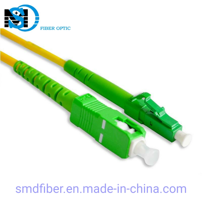 LC/APC to Sc/APC Fiber Optic Cable Sm Duplex PVC Cable