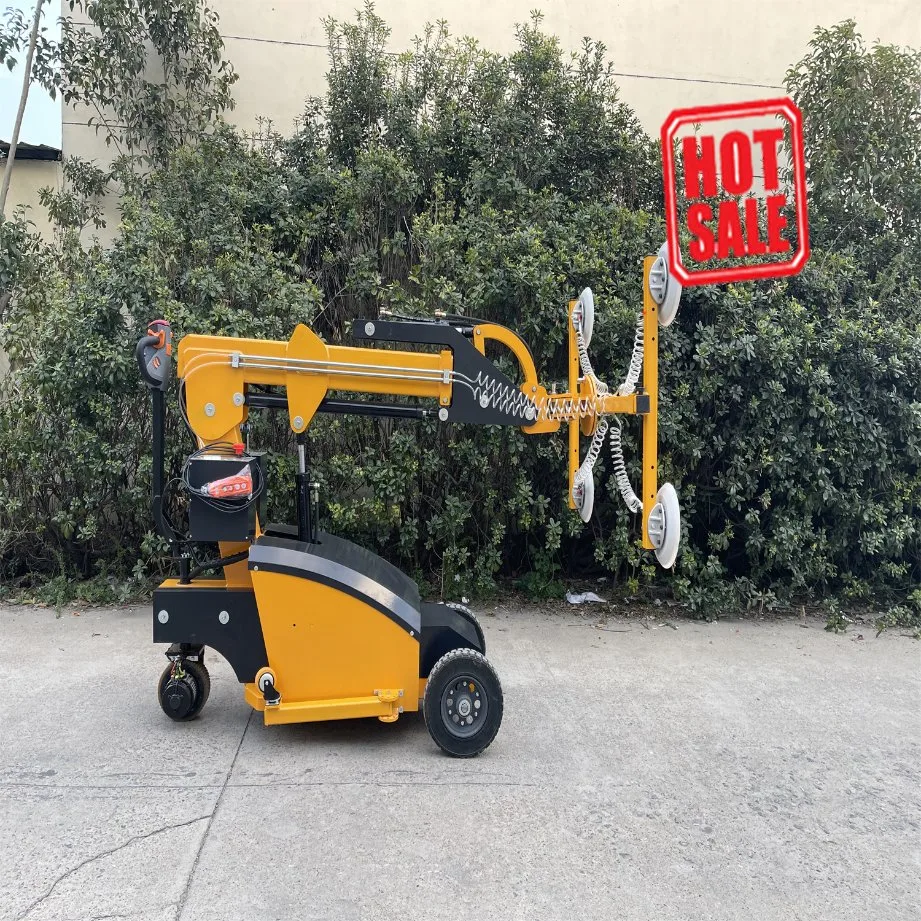 Mobile 600kg Electric Glass Vacuum Lifter Glass Lifting Equipment 800kg 600kg Metal Sheet Marble Tile Vacuum Lifter