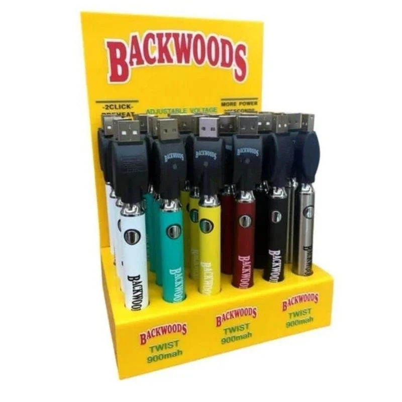 Cookies Backwoods Twist Preheat VV Battery for 510 Cartridges (30 PCS Per Display Box)