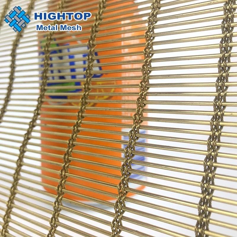 Architectural Stainless Steel Cable Rod Metal Woven Decorative Mesh for Outdoor