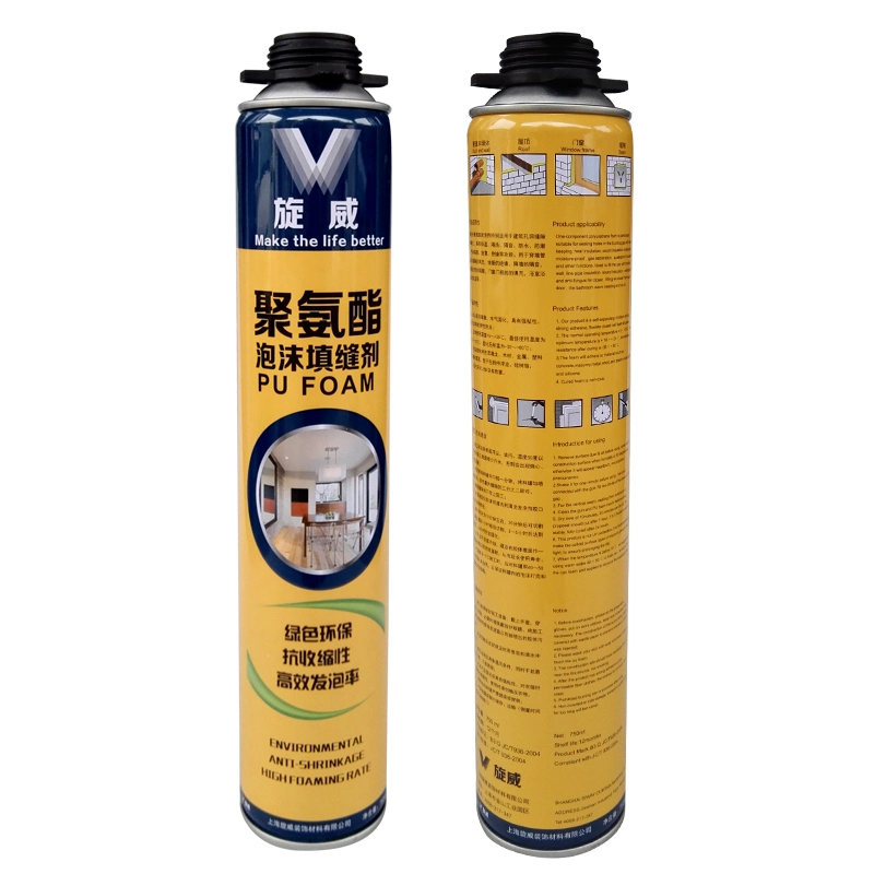 One-Component Polyurethane Spray Foam Fireblock Insulating Foam Sealant