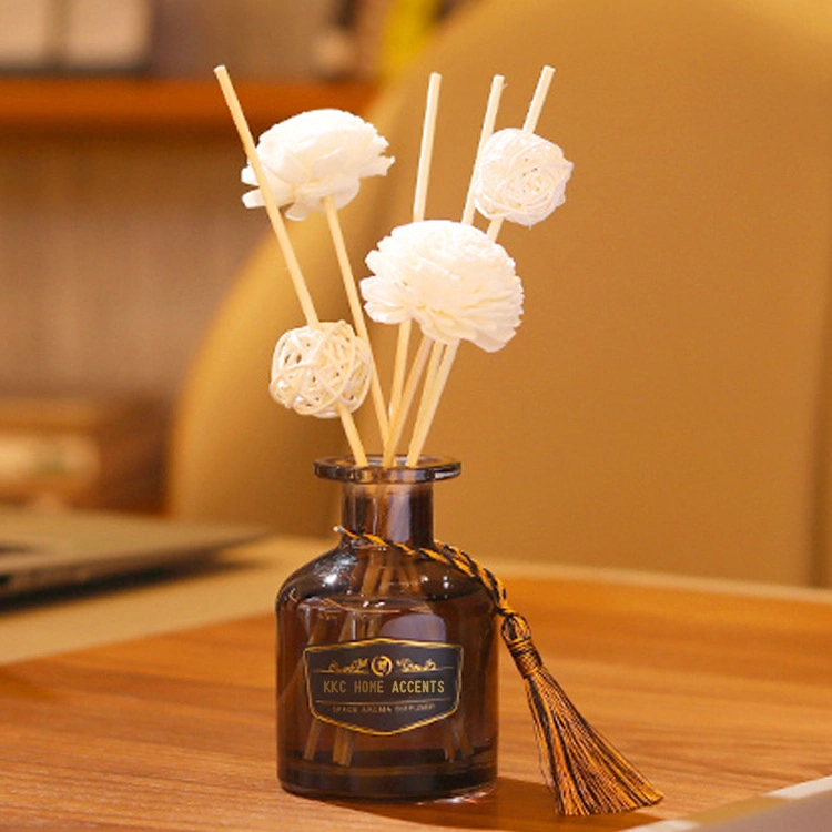 Non-Toxic Natural Sola Flower Rattan Reed Diffuser Stick for Air Fresh & Home Decorations