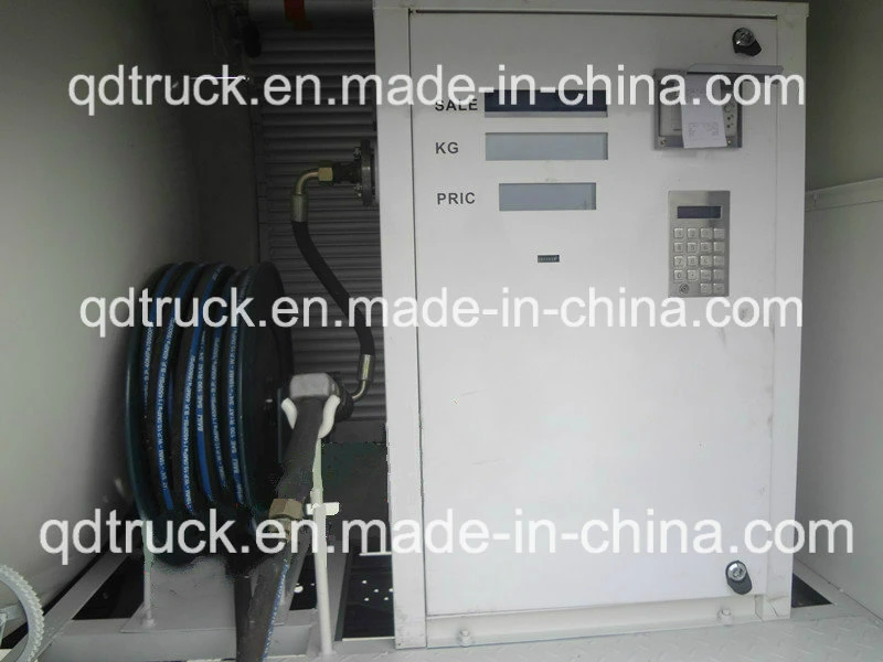 5m3 mobile gas station truck, 6m3 Refilling LPG Tank truck