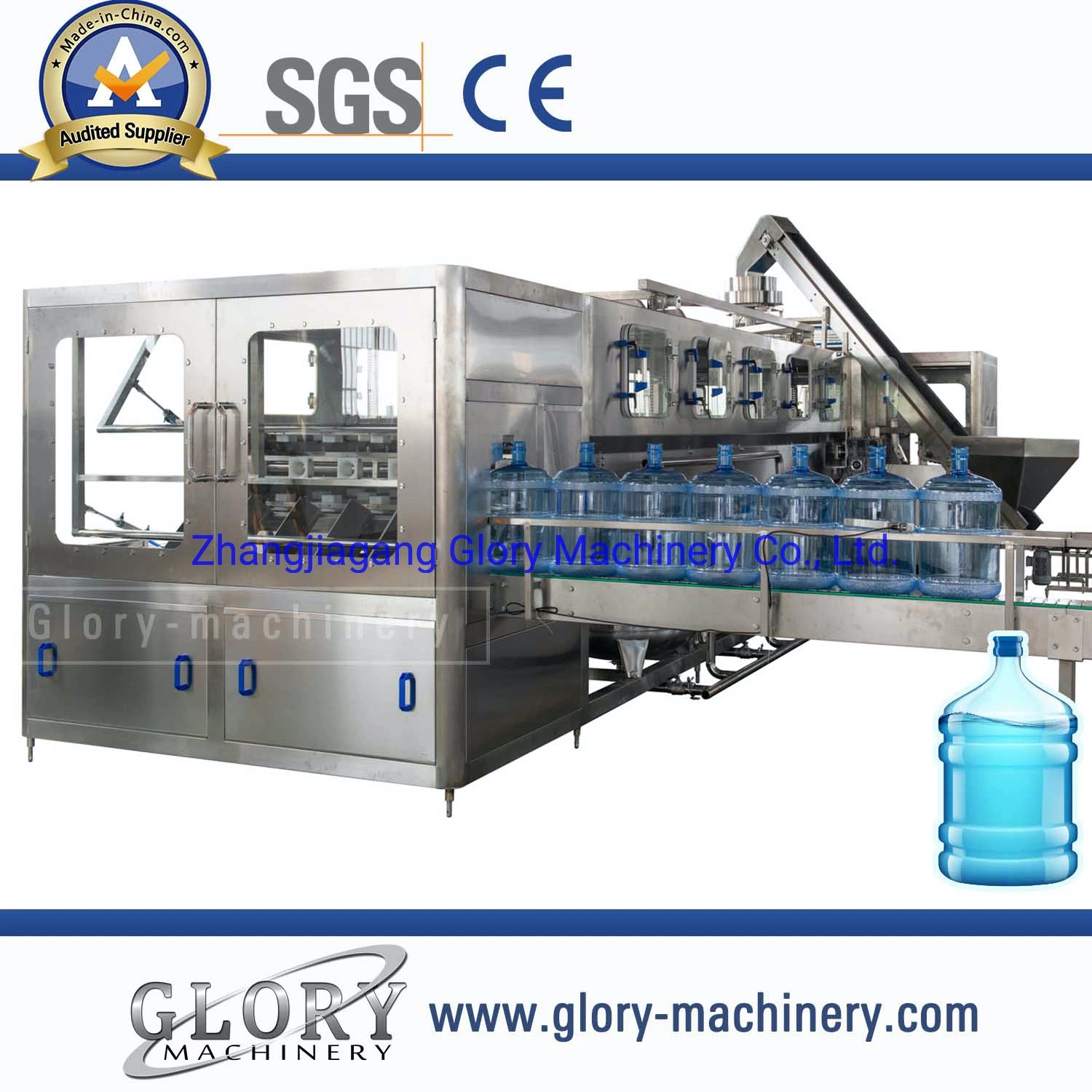 Automatic 19liter 600bph Pure Water Bottling Plant