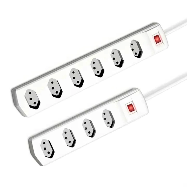 Tomadas de 4 vias cabo de extensão tipo Brasil Power Strip Tomada de alimentação da ficha eléctrica