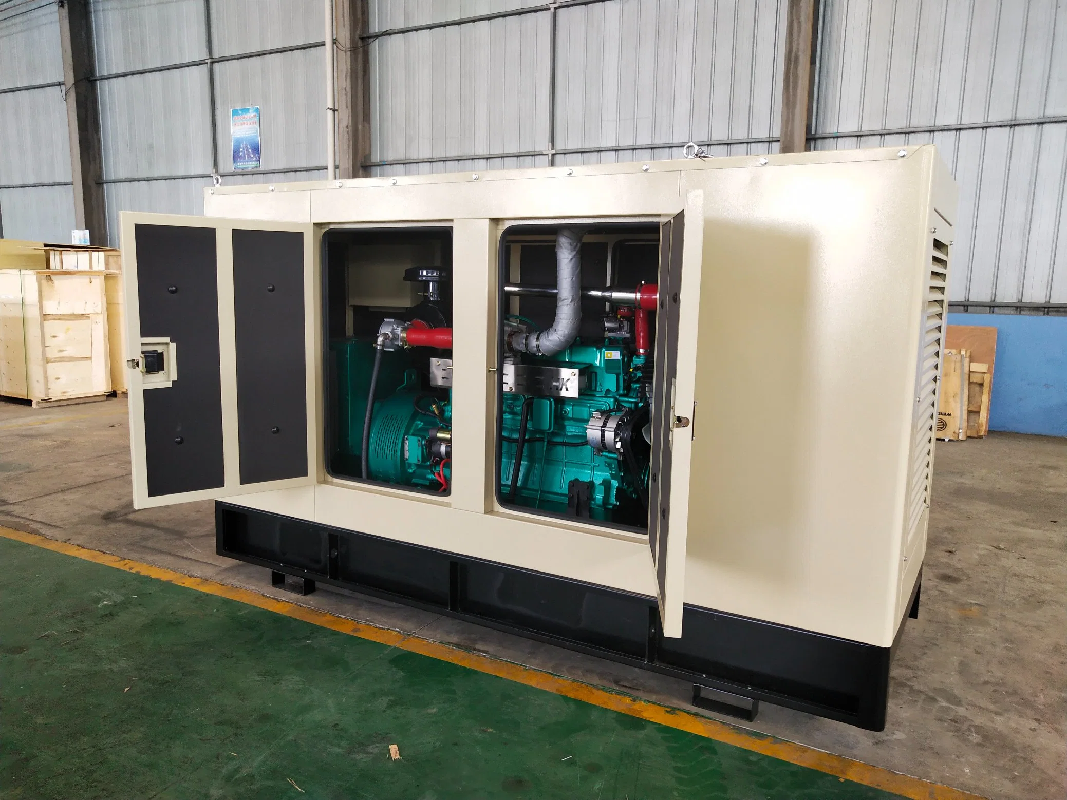 100kw 200kVA 250kVA 500kw Natural Gas Biogas CNG LNG LPG Methan Generator with CHP Waste Heat Recovery