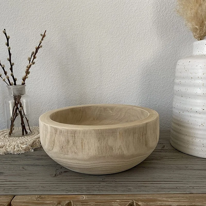 Fruit Bowl Paulownia Wooden Bowls for Decor