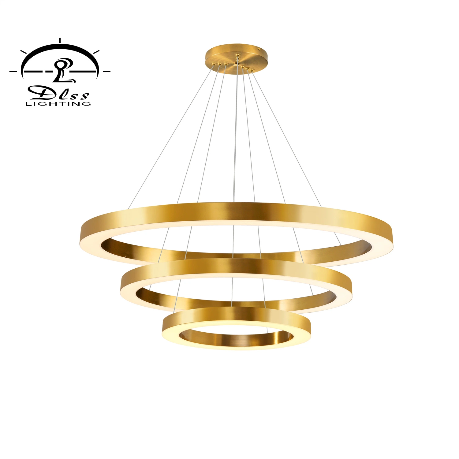 Modern Pendant Lamp Creative Design Lobby Home Decoration Large Gold Lighting Chandelier