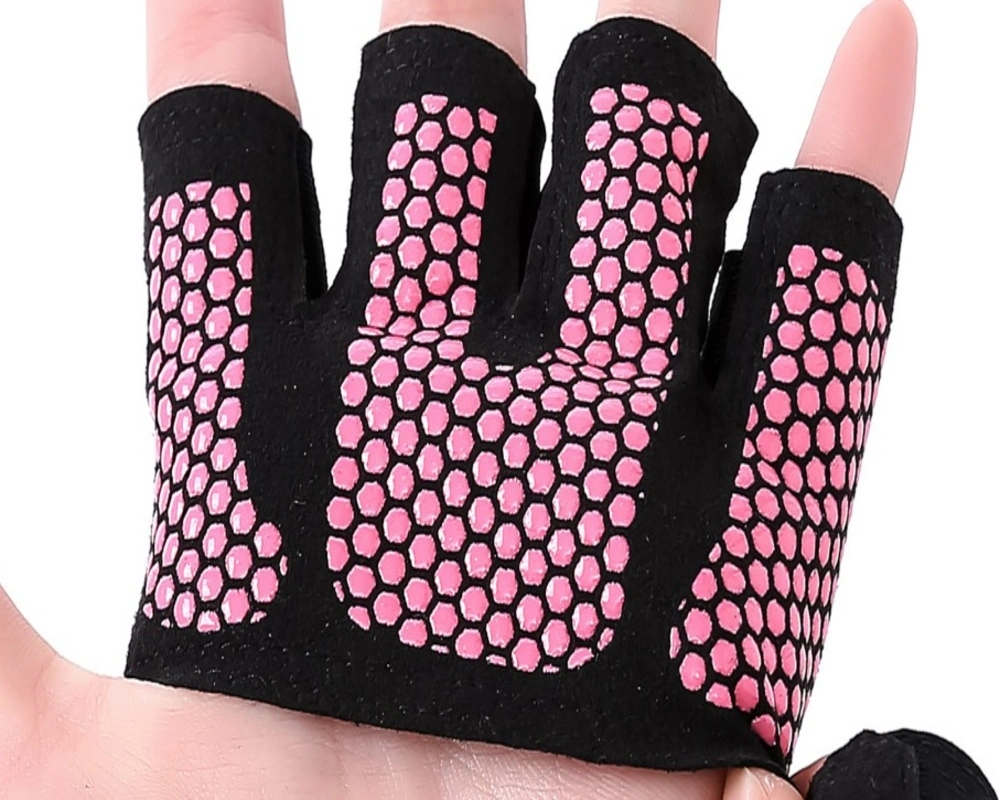 Factory Price Noslip Wear Resistant Gym Deadlift Breathable Half Finger Weightlifting Gloves